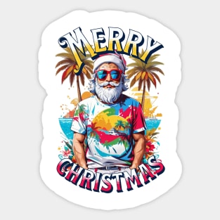 Merry Christmas Beach Cruise: Santa's Delight Sticker